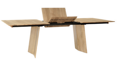 Maßgefertigter Massivholztisch von form32 mit Pöttker Tischauszügen